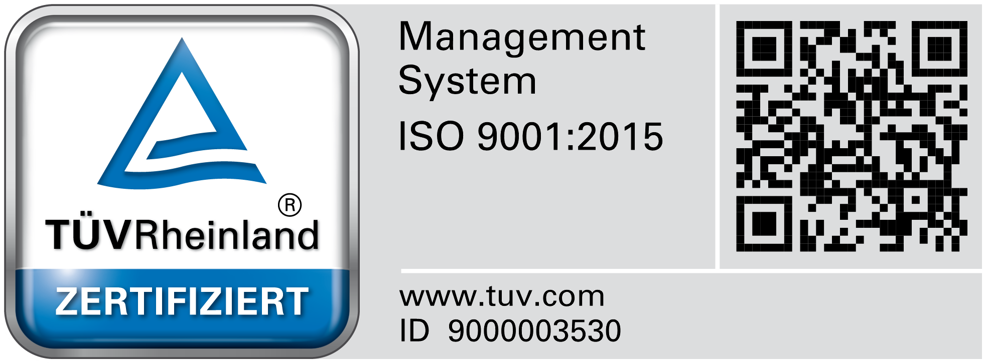 ISO 9001 Zertifikat